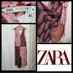 Still- NWT Zara "The Samora" Printed Boho Midi Dress